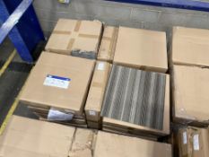 Approx. 32 Boxes of Striped Grey Carpet Tiles, eac