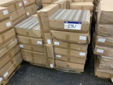 Approx. 24 Boxes of Striped Grey Carpet Tiles, eac