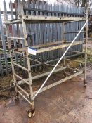 Aluminium Mobile Scaffold Tower, 1.8m high x 1.6m