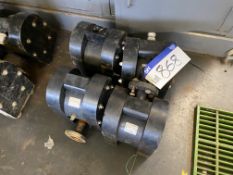 Four Lapflo TX100 PTT-3PPL 7PU Diaphragm Pumps (pl