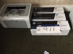 HP LaserJet P1102 Printer, with three 131A cartrid