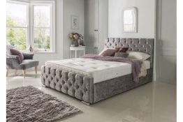 Mixed lot of 5 minimum grade B BrightHouse refurbished beds including:  1 x CASPIAN 4`6 HEADBOARD