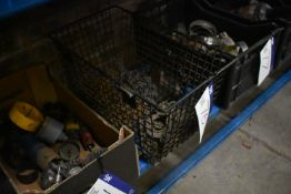 Chain, in wire mesh crate