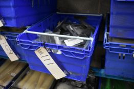 Approx. 70 Bags x 100 4.8mm x 160mm Black Cable Ties, with plastic crate