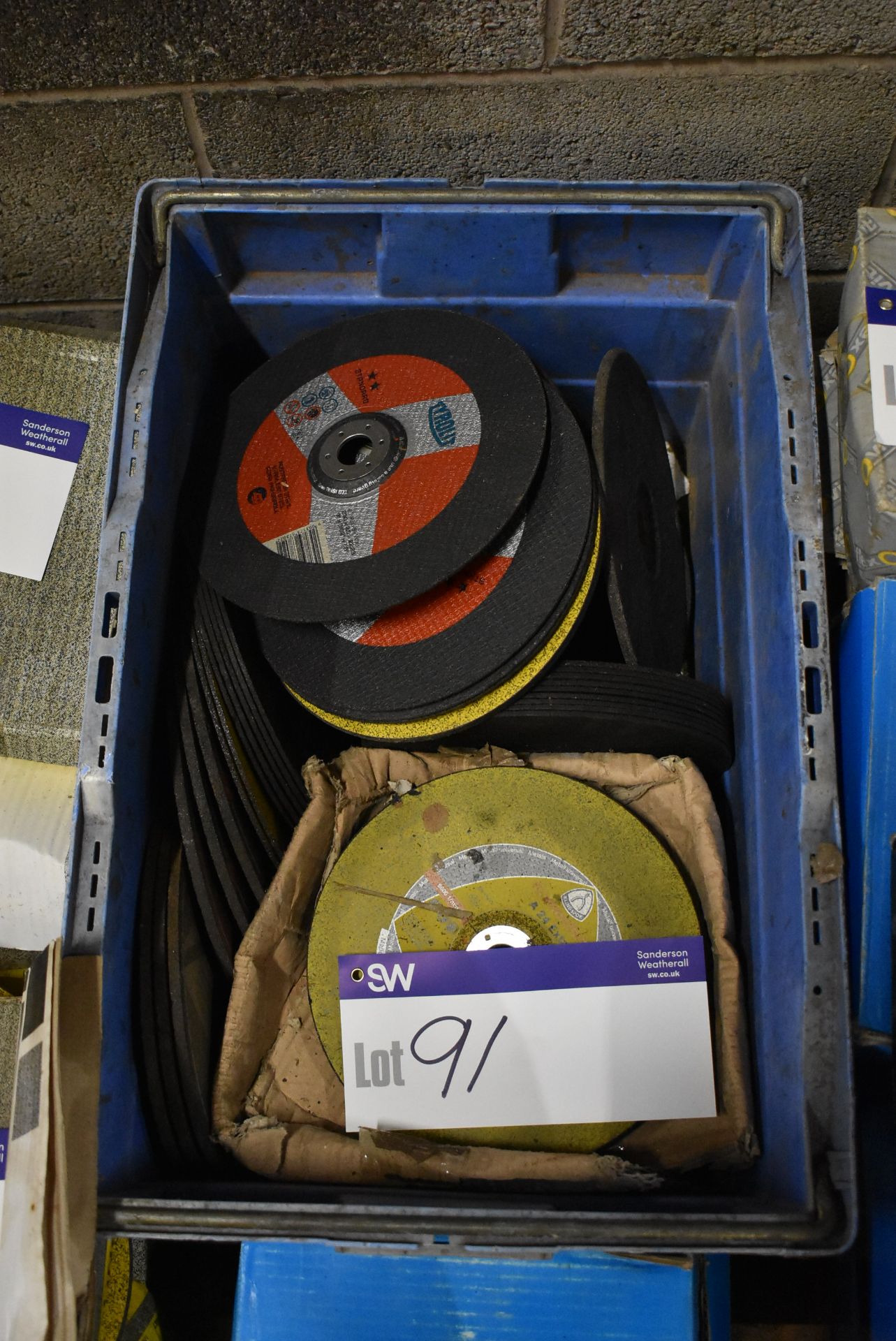 Assorted 230mm dia. Cutting Discs, in plastic crate - Image 2 of 2