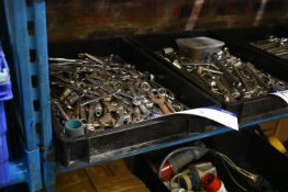 Assorted Metric & Imperial Spanners and Sockets, in plastic tray