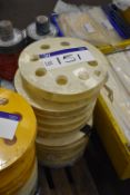 Mainly 13in. dia. Plastic Wheel Trims, in one stack