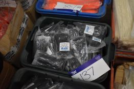 Approx. 100 Bags x 100 4.8 x 160mm Black Cable Ties, with plastic box