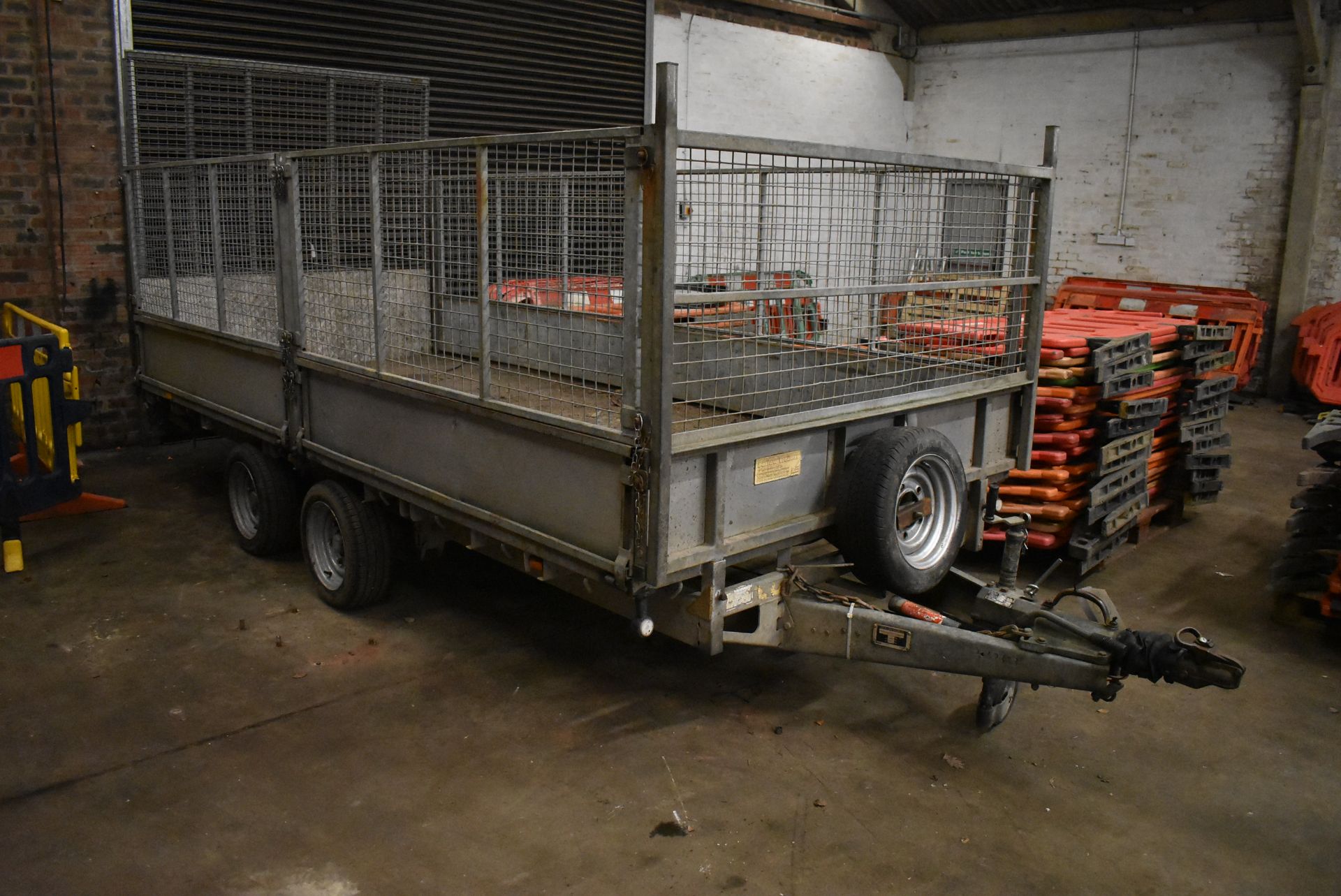 Ifor Williams LM146G 3500kg TWIN AXLE TRAILER, serial no. SCK60000020335962, 4.3m long on body, with