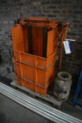 Hand Operated Waste Baling Press, approx. 700mm x 530mm x 800mm deep on chamber