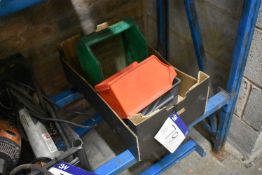 Plastic Stacking Bins, with cardboard box