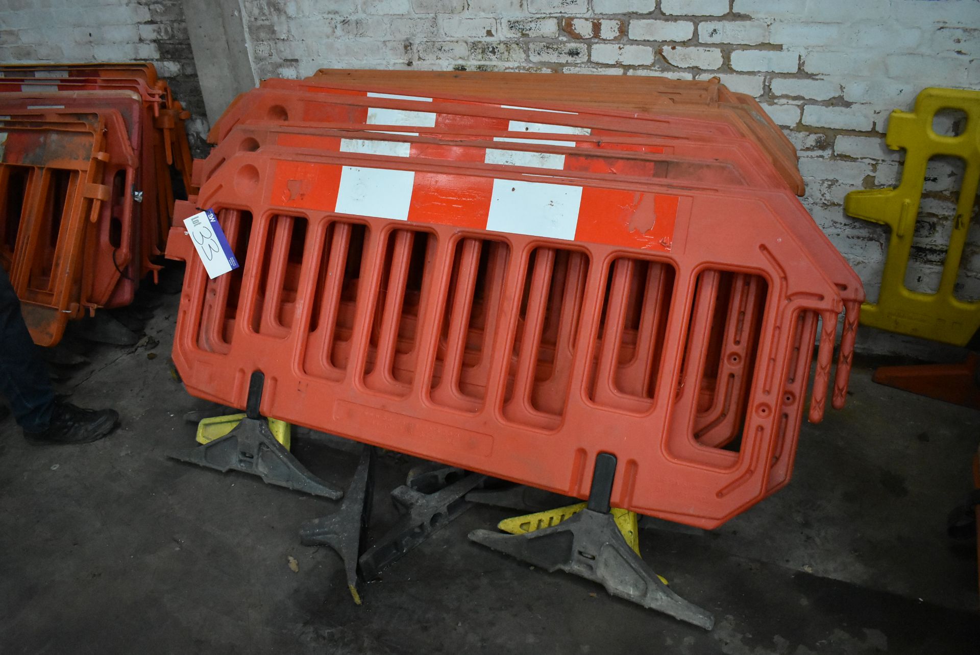 Approx. 14 Assorted Plastic Barriers, up to approx. 1.9m long - Image 2 of 2