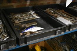 Mainly Imperial Spanners and Clamps, in plastic tray