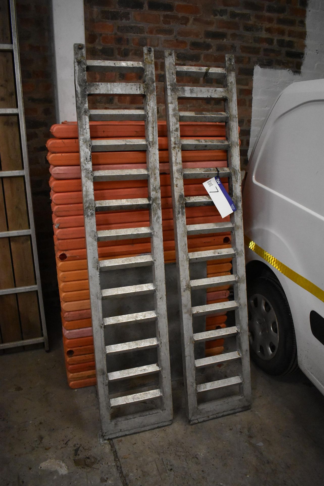 Two Alloy Vehicle Ramps, each approx. 380mm x 1.9m long