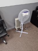 Floor Standing Fan and Electric Heater (This lot i