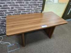 Dark Oak Side Table, 800 x 1600mm (This lot is loc