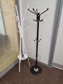 One Black and One White Hat & Coat Stands (This lo