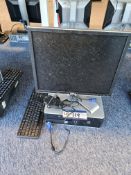 HP Compaq Personal Computer with keyboard, mouse a