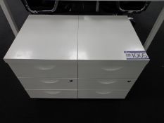 Two 3 drawer pedestals (This lot is located at She