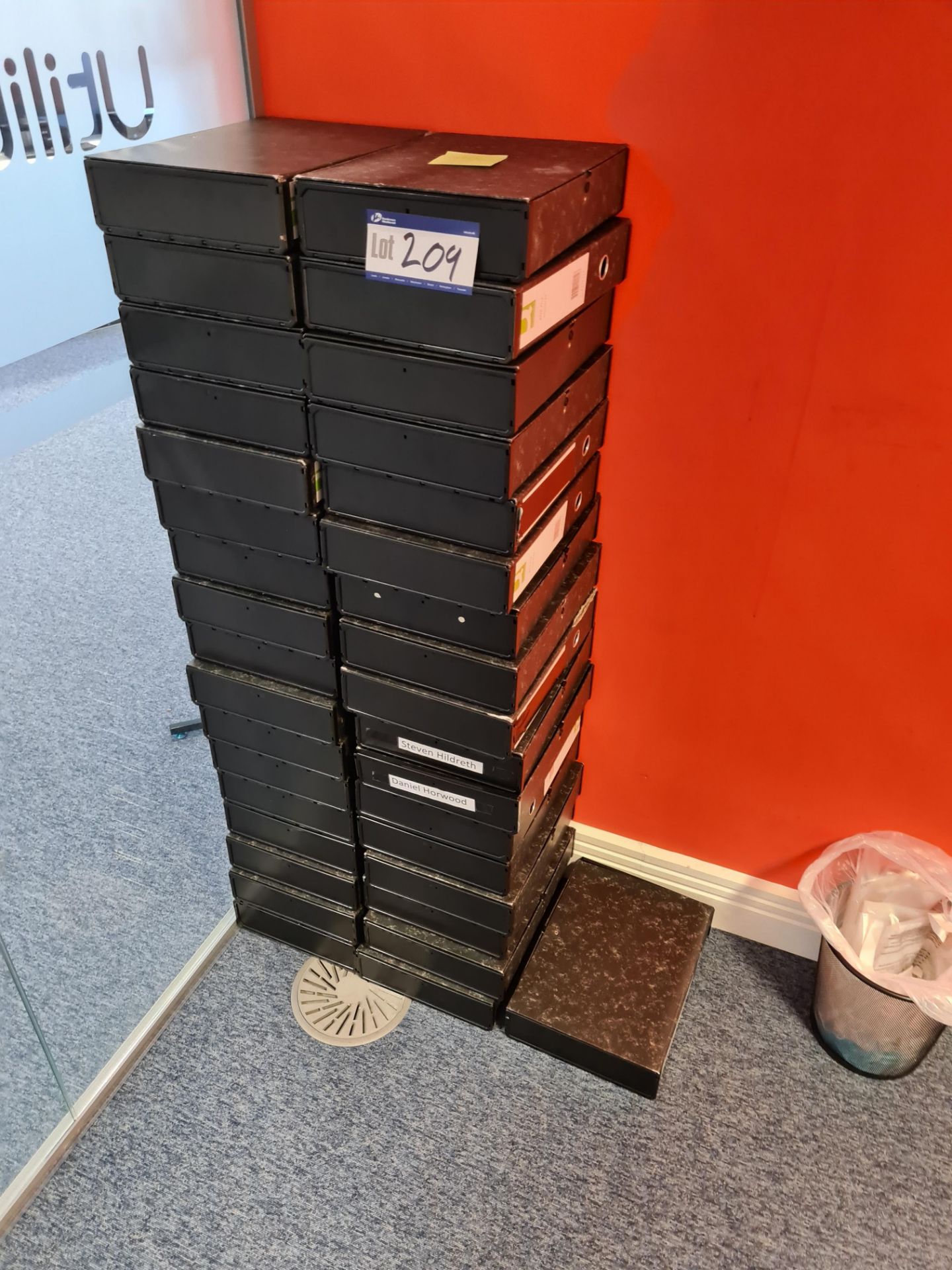 Quantity of File Boxes (Located at Q2 Light Box, Q