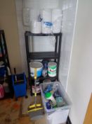 Contents to cleaner’s cupboard including cleaning