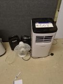 Amcor Air Conditioning Unit and 3 Mixed Fans (This