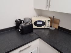 Microwave, Toaster, 2 Kettles and Kitchen Sundries