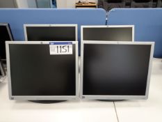 Four HP L1940T flat screen monitors (This lot is l