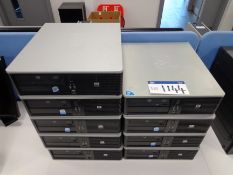 Nine HP COMPAQ 7900 personal computer base units (