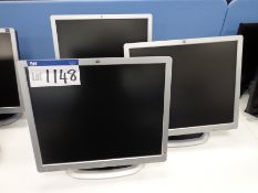 Three HP COMPAQ LA1951g flat screen monitors (This
