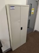 Grey Two Door Cabinet (This lot is located at Hart