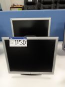 Two HP COMPAQ LA1956x flat screen monitors (This l
