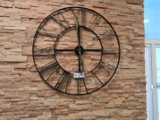 Wall Hanging Skeleton Clock, 590mm diameter (This