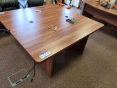 Dark Oak Side Table, 800 x 1600mm (This lot is loc