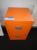 Two 2 drawer metal filing cabinets (This lot is lo