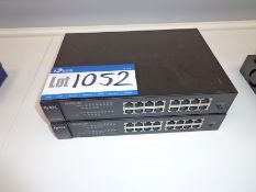 Two ZYXEL ES1100-16P network switches (This lot is