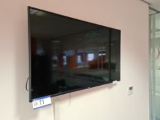 SHARP 50” wall mounted flat screen television (Loc