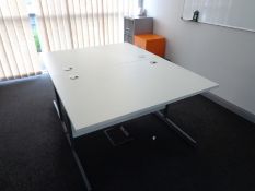 Contents to office comprising two metal framed can