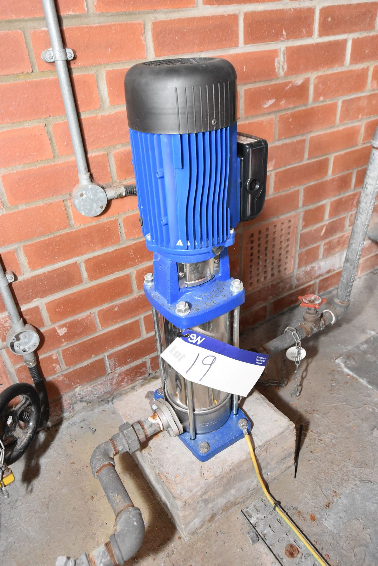 Lowara 3SV12T011T/D Multi-Stage Pump, code 1016LC520, with electric motor drive (There will be a