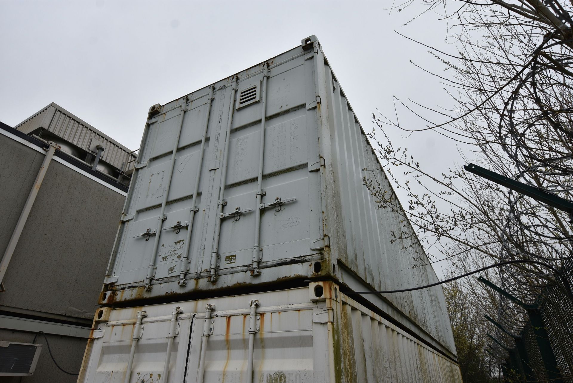 Steel Cargo Container (former Stores), 12m long, with steel racking throughout (upper container – - Image 2 of 7