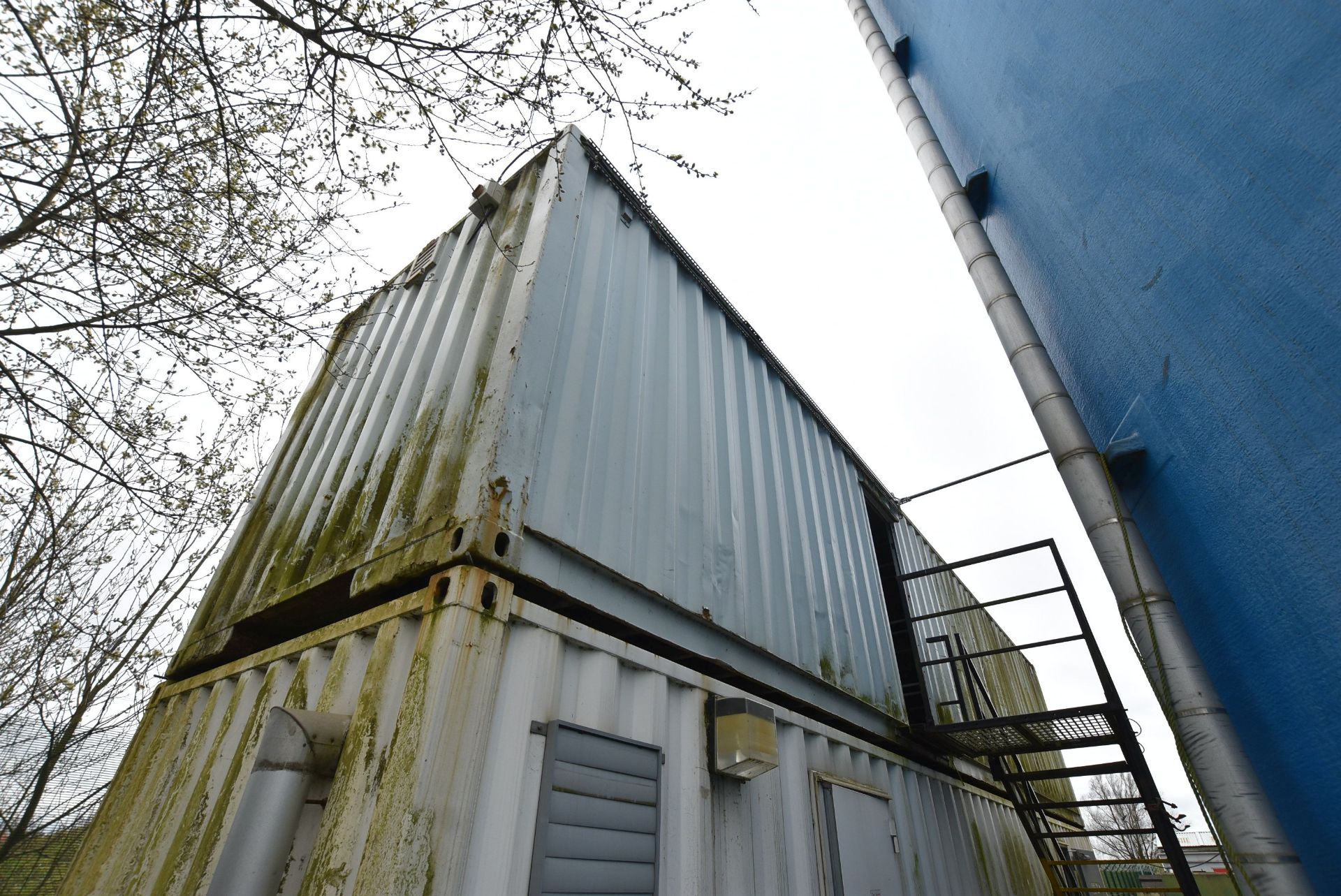 Steel Cargo Container (former Stores), 12m long, with steel racking throughout (upper container – - Image 4 of 7