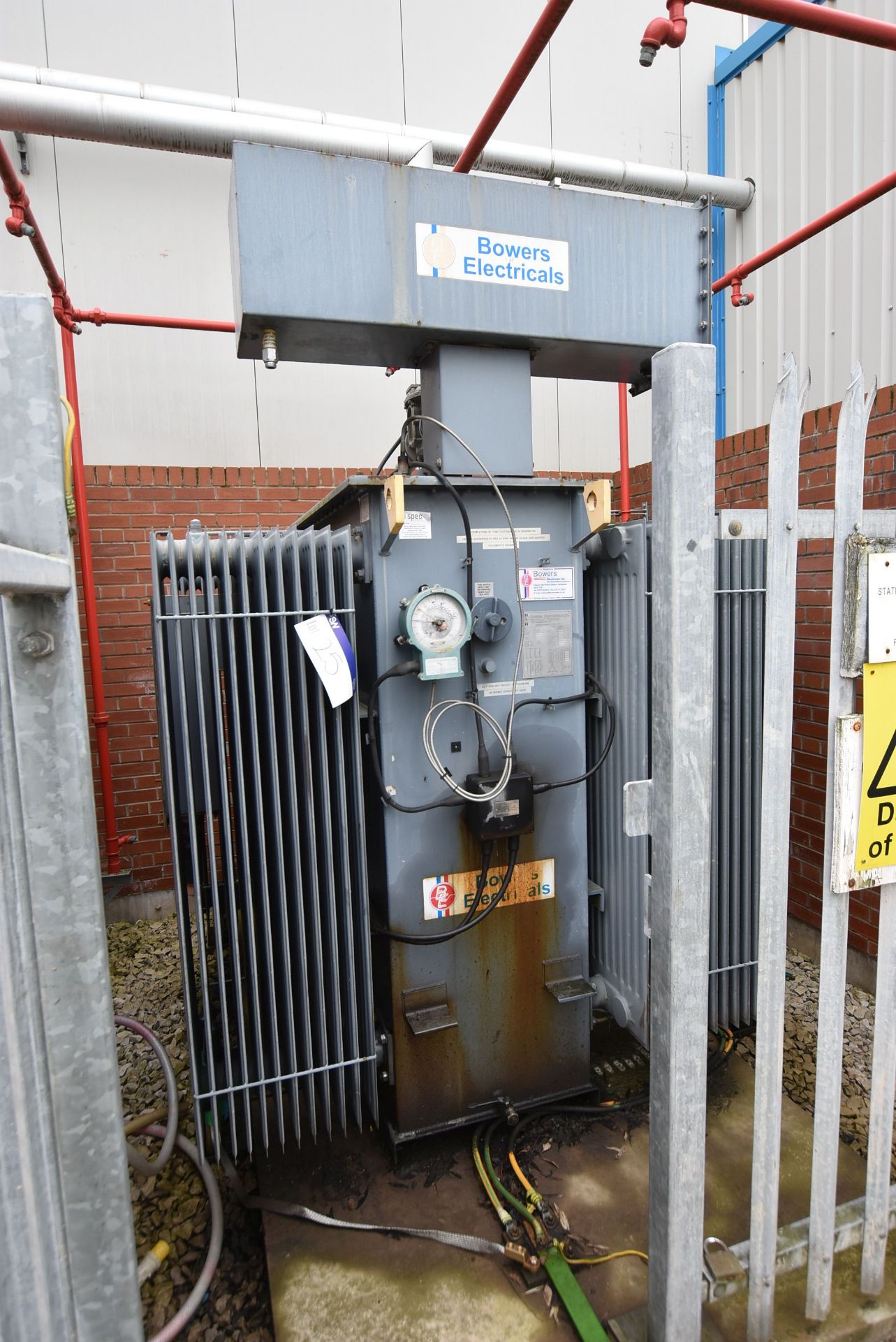 Bowers 2500kVA Oil Cooled Transformer, serial no. TR50128, year of manufacture 2002 (There will be a