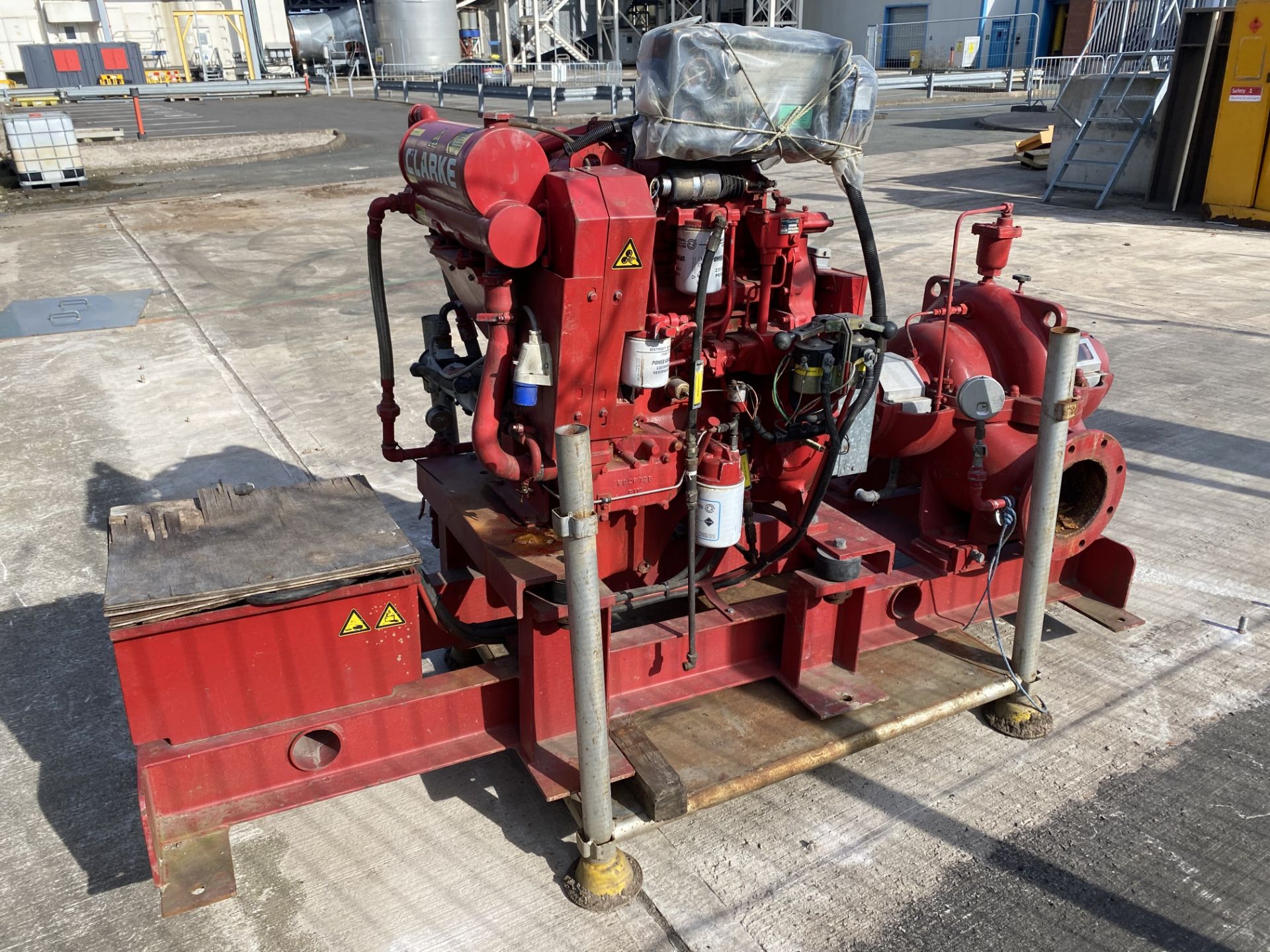 Strong Pumps Ltd HGTI-150 Centrifugal Pump, serial no. S523242B, with fitted Clarke Detroit DDFP- - Image 3 of 11