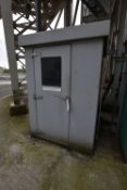 GRP CEMS Cubicle, approx. 1.9m x 1.4m x 2.15m high, with residual equipment (There will be a