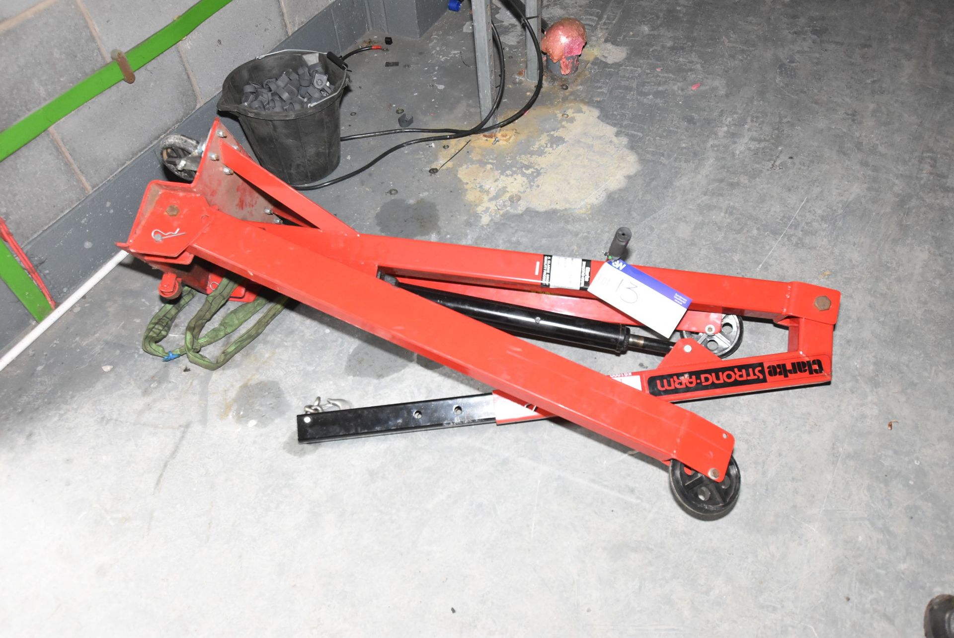 Clarke Strong-Arm CFC 1,000kg cap. Mobile Floor Crane, serial no. 11H (There will be a removal/