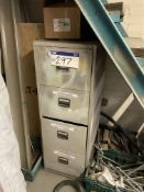 Four Drawer Steel Filing Cabinet, with contents in