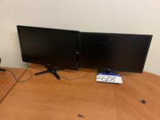 Two Flat Screen Monitors