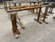 Two Steel Trestles, up to approx. 2.15m wide