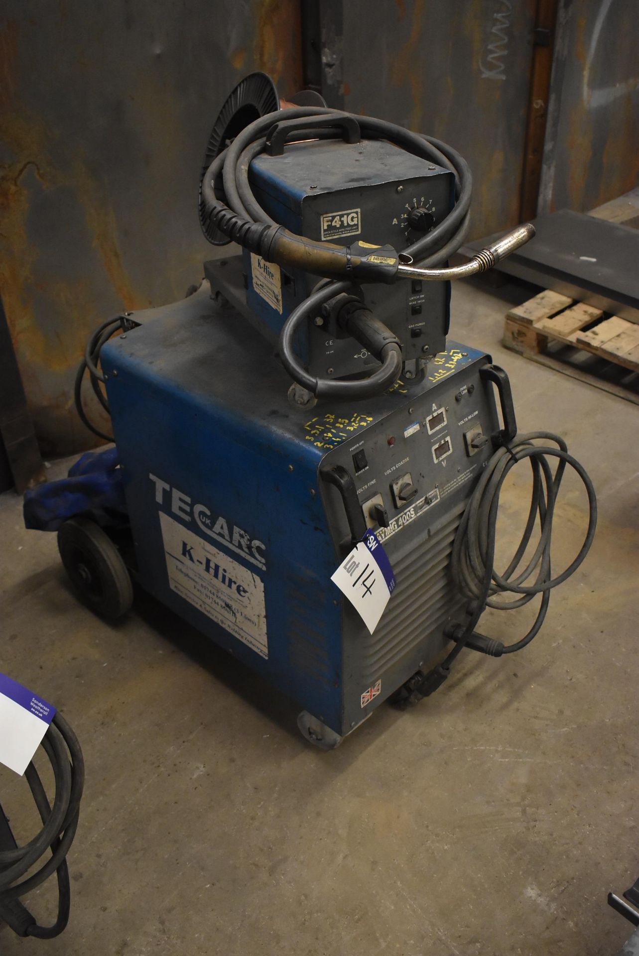 Tecarc Mig400S Mig Welding Unit, serial no. TA0512