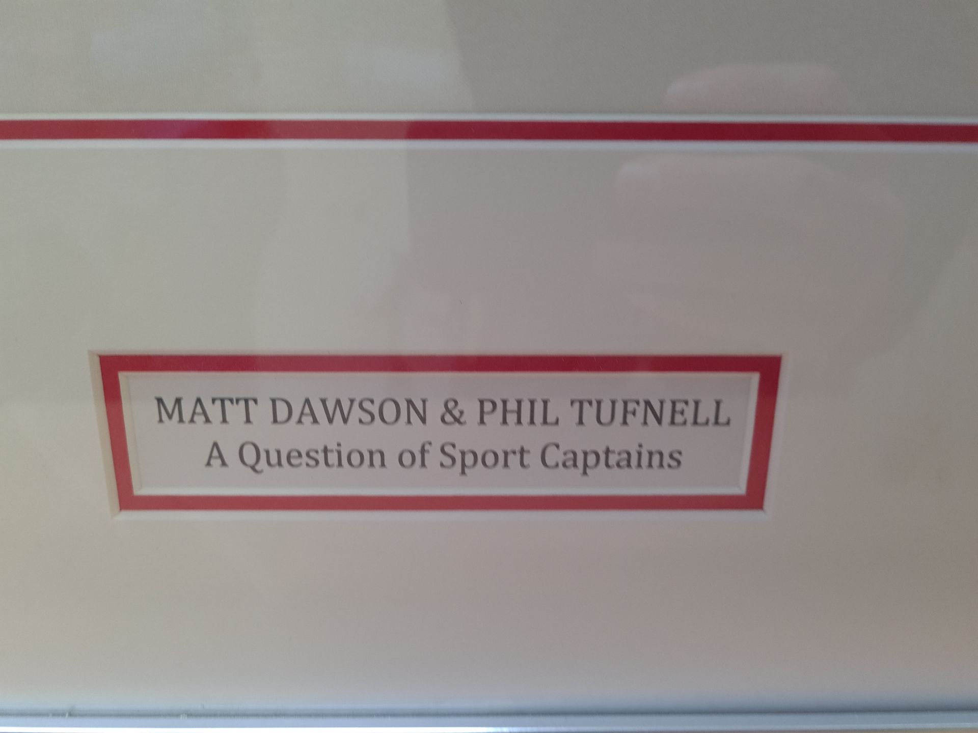 Signed England Rugby & ECB Shirt signed by Matt Dawson & Phil Tufnell (Question of Sport - Image 4 of 4